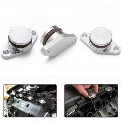 Aluminiowe zaślepki klap wirowych BMW M57 22mm + uszczelki