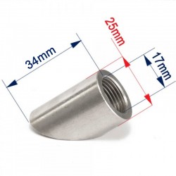 Gniazdo kątowe 45st. tuleja adapter sondy lambda M18x1.5