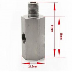 Adapter czujnika ciśnienia/ temperatury oleju M10x1.0 - 1/8" NPT