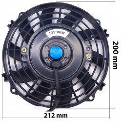 Wentylator uniwersalny chłodnicy 8" 20cm tłoczący