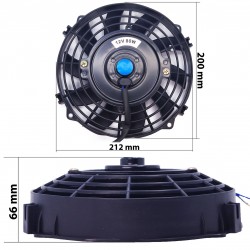 Wentylator uniwersalny chłodnicy 8" 20cm tłoczący