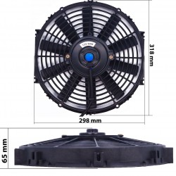 Wentylator płaski 12" 30cm tłoczący