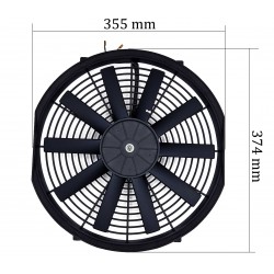 Wentylator płaski 14" 35cm ssący