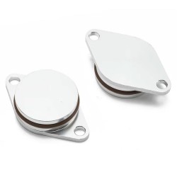 Aluminiowe zaślepki klap wirowych BMW M57 32mm + uszczelki