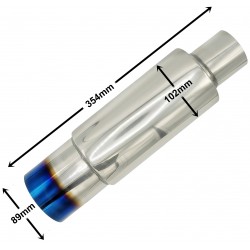 Tłumik końcowy sportowy  3" 76mm