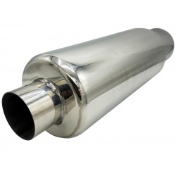 Tłumik końcowy ze stali nierdzewnej silencer 2.25/3.5" (57/89mm) śr.127mm dł. 470mm