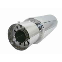 Tłumik końcowy ze stali nierdzewnej silencer 2.5/4" (63/102mm) śr.127mm dł. 470mm