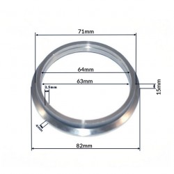 V-Band 2.5" 63mm z flanszą centrującą-2