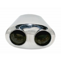 Tłumik środkowy ze stali nierdzewnej 2.5" (63/2x76mm) śr. 127x228mm dł. 432mm