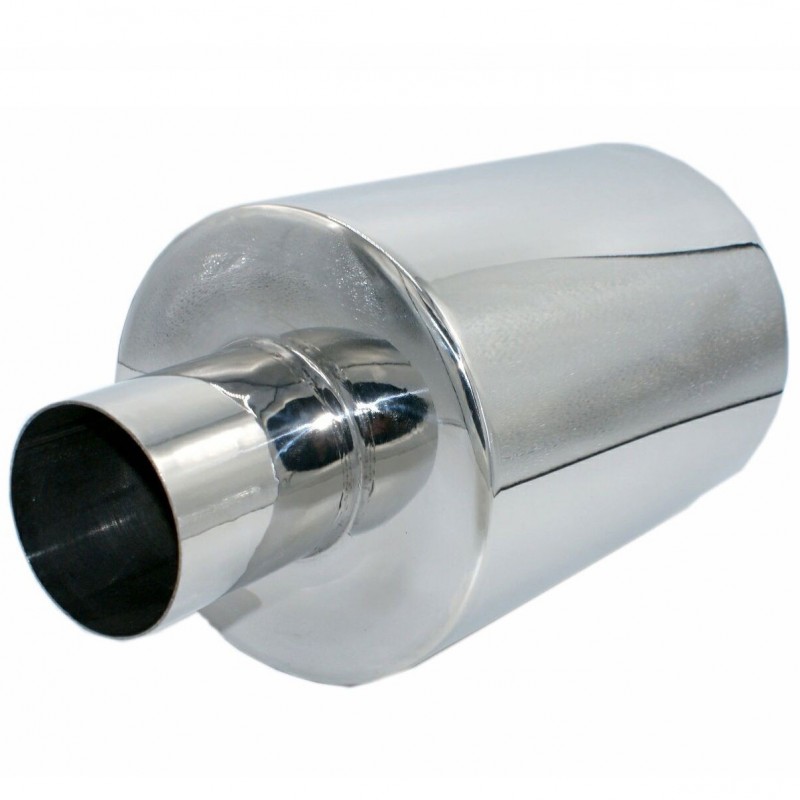 Tłumik środkowy ze stali nierdzewnej 2.5" (63/63mm) śr. 152mm dł. 356mm