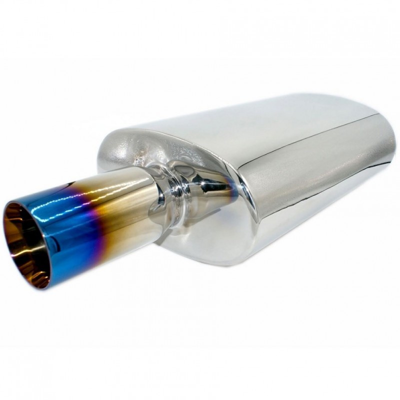 Tłumik końcowy ze stali nierdzewnej 2.38/3" (60/76mm) dł. 558mm