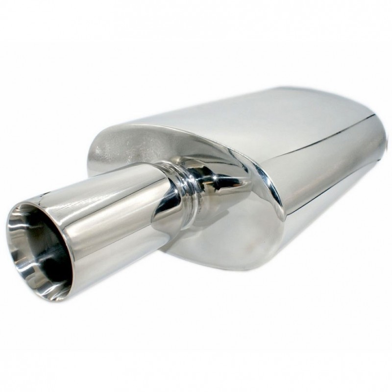 Tłumik końcowy ze stali nierdzewnej 2.38/3" (60/76mm) dł. 558mm