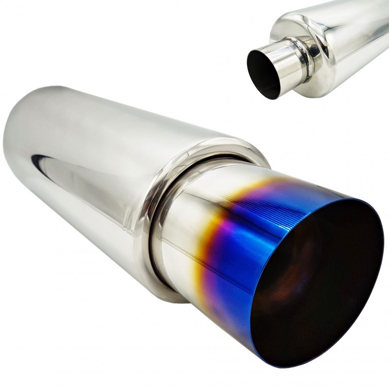 Tłumik końcowy ze stali nierdzewnej 2.25/3" (57/76mm) śr.114mm dł. 510mm