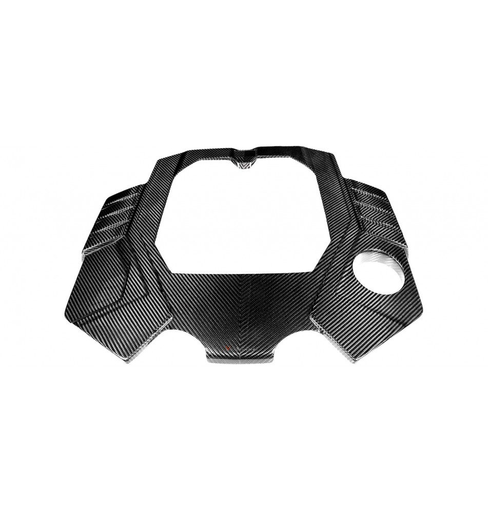 Audi C8 RS6 RS7 Black Carbon Engine Cover Matte