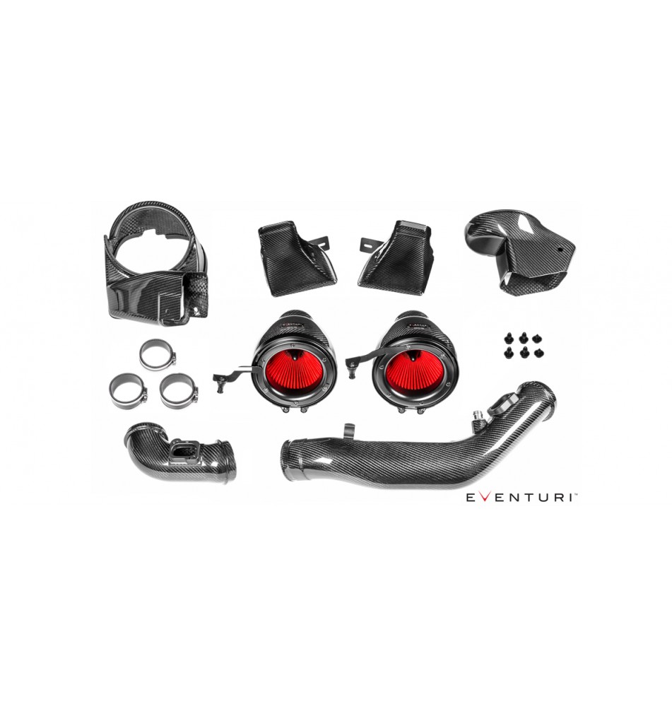 BMW F8X M3/M4 V2 Full Black Carbon intake with SEALED Carbon ducts