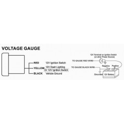 Zegar ADDCO 52mm - Woltomierz