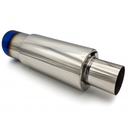 Tłumik końcowy 3" 76mm niebieska końcówka
