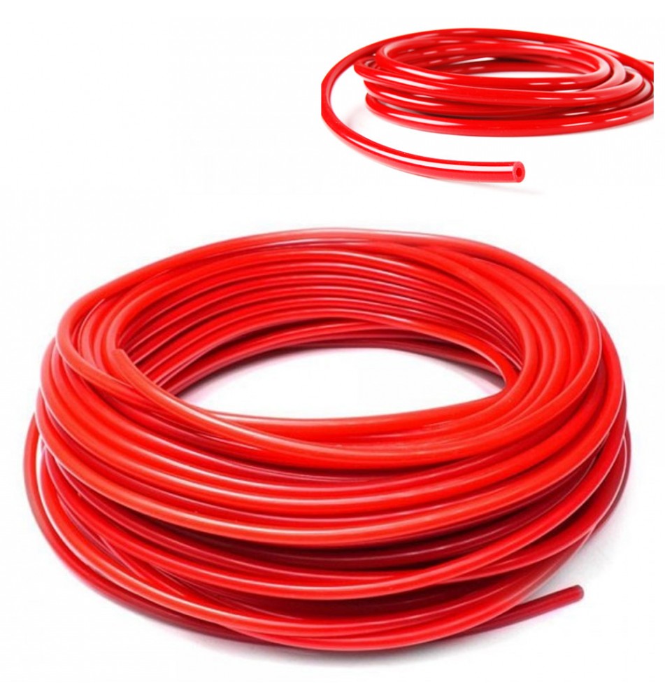 Przewód 3mm wężyk podciśnienia silikonowy czerwony