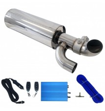 Tłumik sportowy z przepustnicą i sterownikiem 3" 76mm