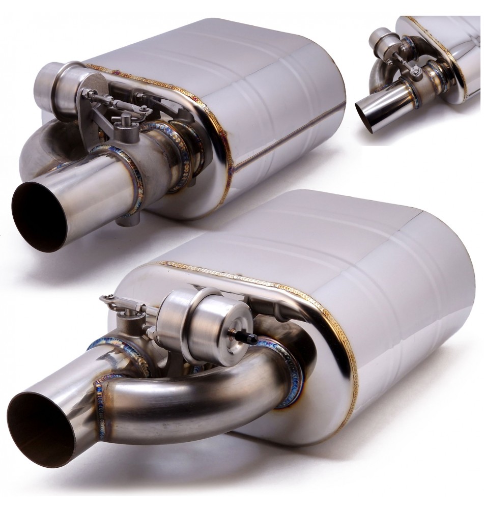 Tłumiki sportowe z przepustnicą ze stali nierdzewnej 3" 76mm