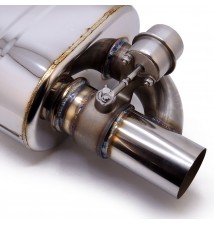 Tłumiki sportowe z przepustnicą ze stali nierdzewnej 3" 76mm