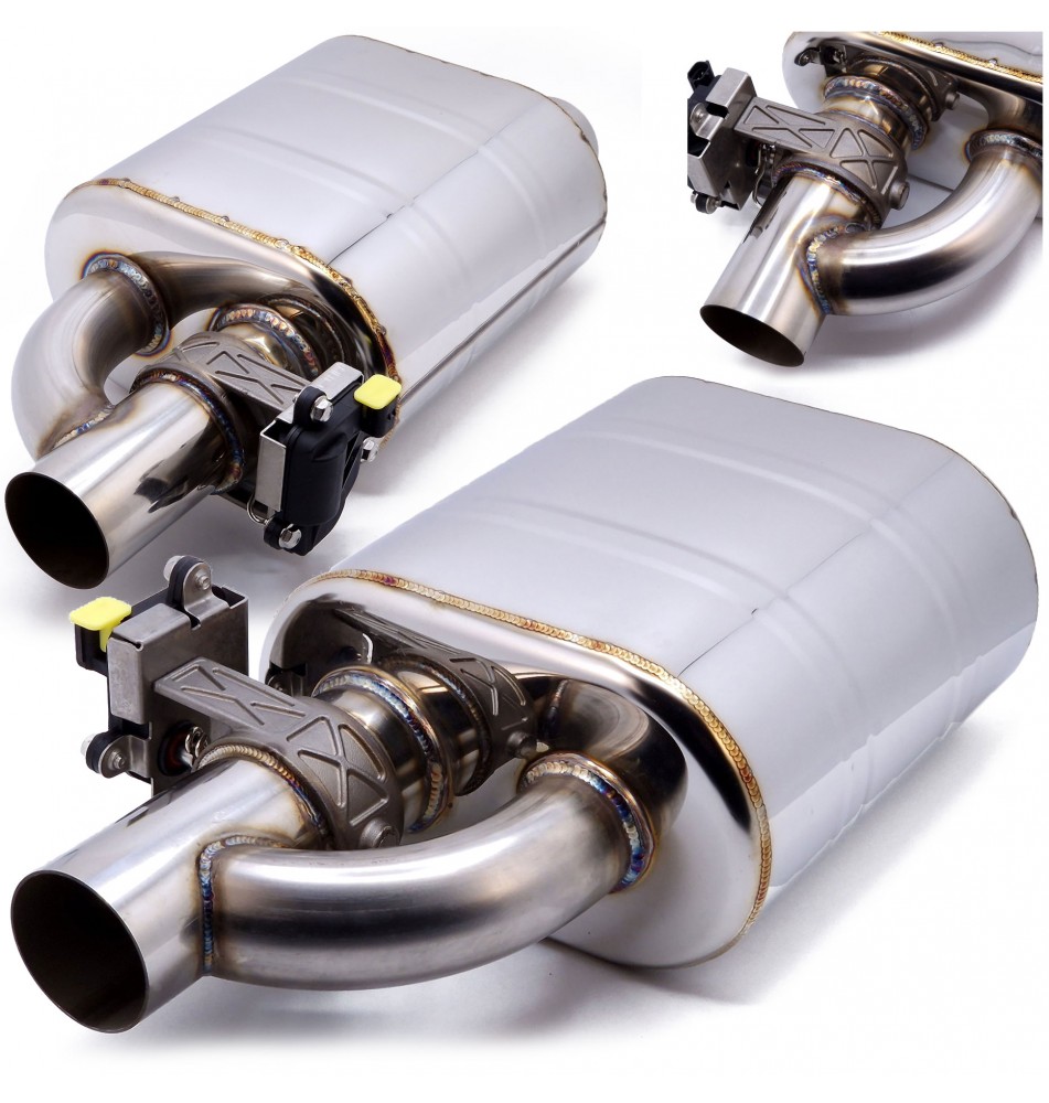 Tłumiki sportowe z przepustnicą ze stali nierdzewnej 2.5" 63mm