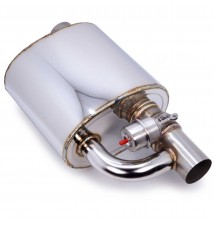 Tłumik sportowy z przepustnicą ze stali nierdzewnej 2.25" 57mm