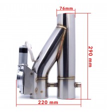 Przepustnica Wydechu DUAL EVOLVE 3" 76mm Pilot