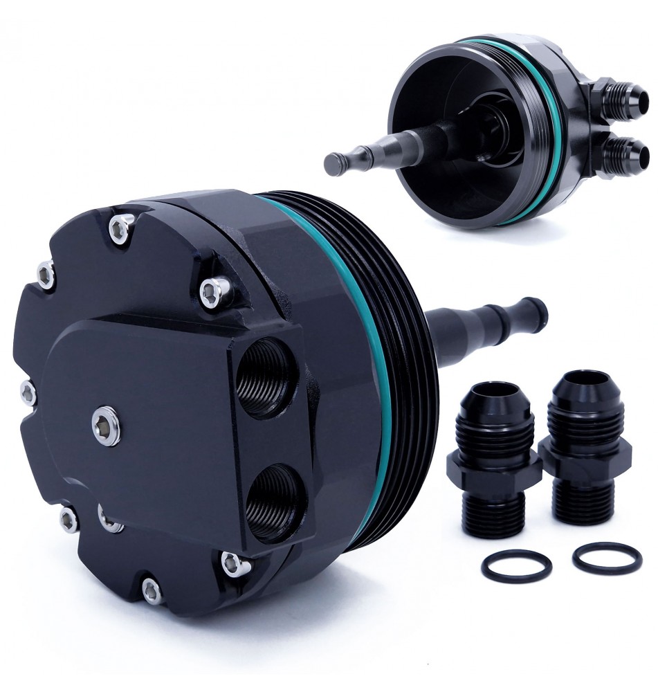 Adapter filtra oleju M52 M54 z wyjściami na chłodnicę i czujniki