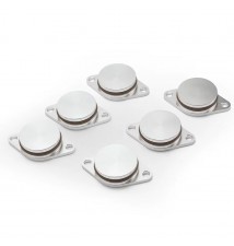 Aluminiowe zaślepki klap wirowych BMW M57 32mm + uszczelki