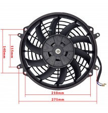 Wentylator płaski 9" 25cm ssący