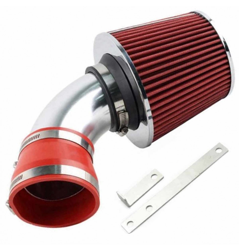 Uniwersalny układ dolotowyCold Air Intake 76mm Czerwony