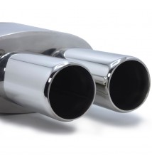 Tłumik końcowy przelotowy RACINGART 63 mm 2x76 mm