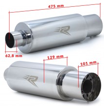 Tłumik końcowy RACINGART 63mm regulowany  DB-KILLER