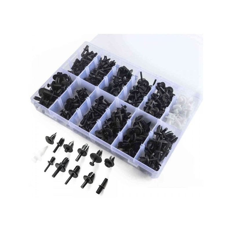 Zestaw spinek kołków montażowych 350szt