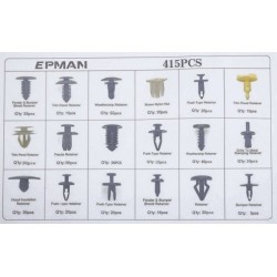 Zestaw spinek kołków montażowych 415szt
