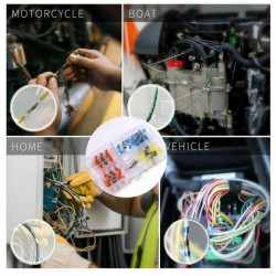 Zestaw szybkozłączek termokurczliwych z cyną 50szt