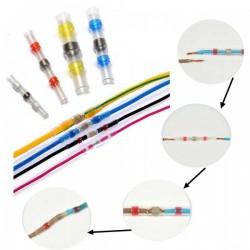 Zestaw szybkozłączek termokurczliwych z cyną 50szt