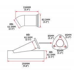 Przepustnica Wydechu 2.5 " Pilot