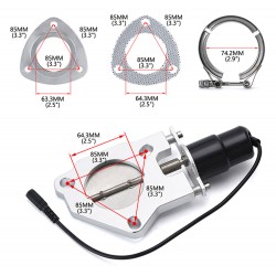 Przepustnica Wydechu 2.5 " Pilot