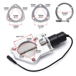 Przepustnica Wydechu 76mm 3" Pilot