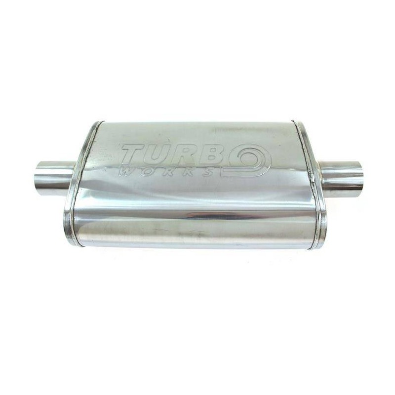 Tłumik Środkowy 63,5mm TurboWorks LT 304SS 355mm