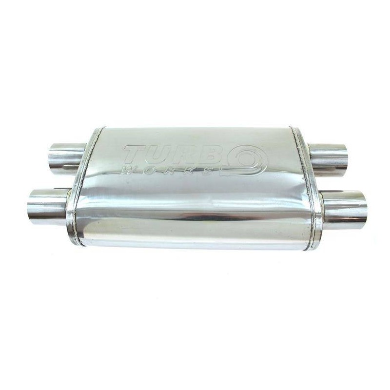 Tłumik Środkowy 70mm TurboWorks LT 304SS 355mm