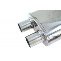 Tłumik Środkowy 70mm TurboWorks LT 304SS 355mm