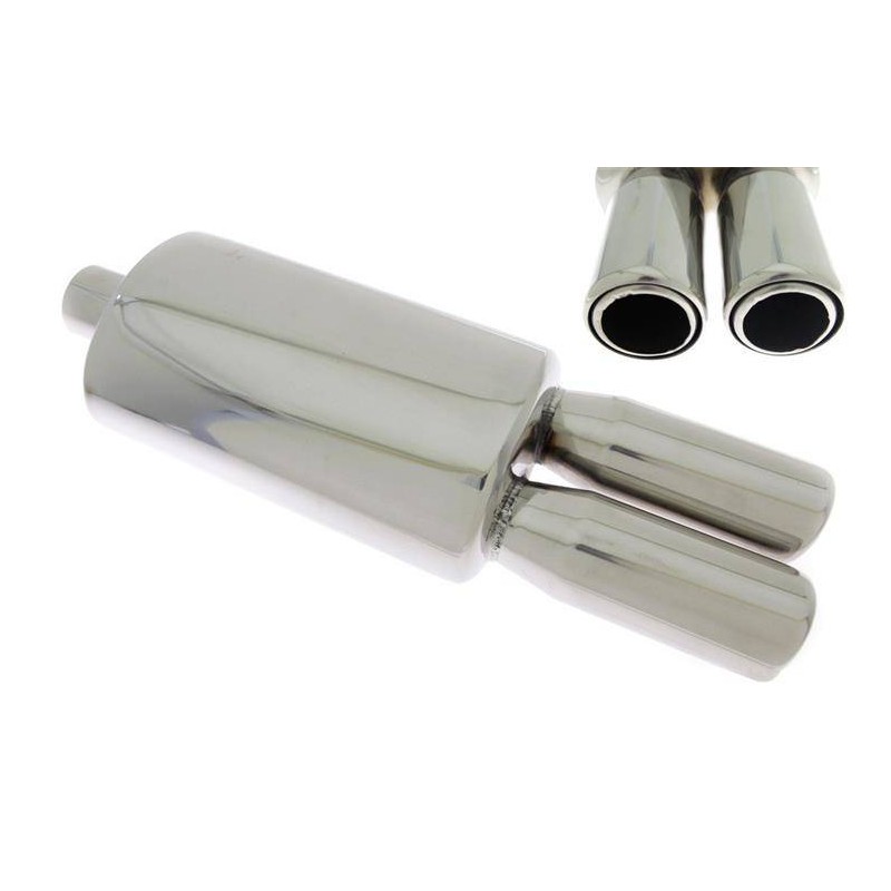 Tłumik Końcowy TurboWorks 2x76mm wejście 63,5mm