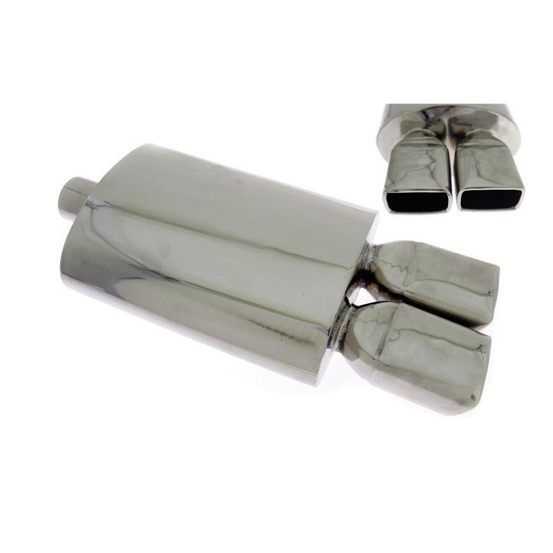 Tłumik Końcowy TurboWorks 2x65x86mm wejście 63,5mm