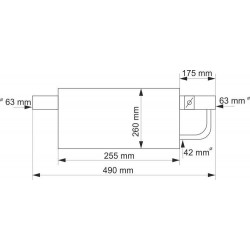 Tłumik z przepustnicą TurboWorks 2,5"