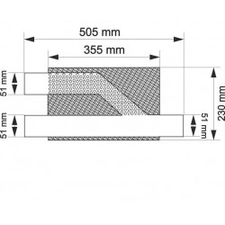 Tłumik pod przepustnicę TurboWorks 51mm 304SS