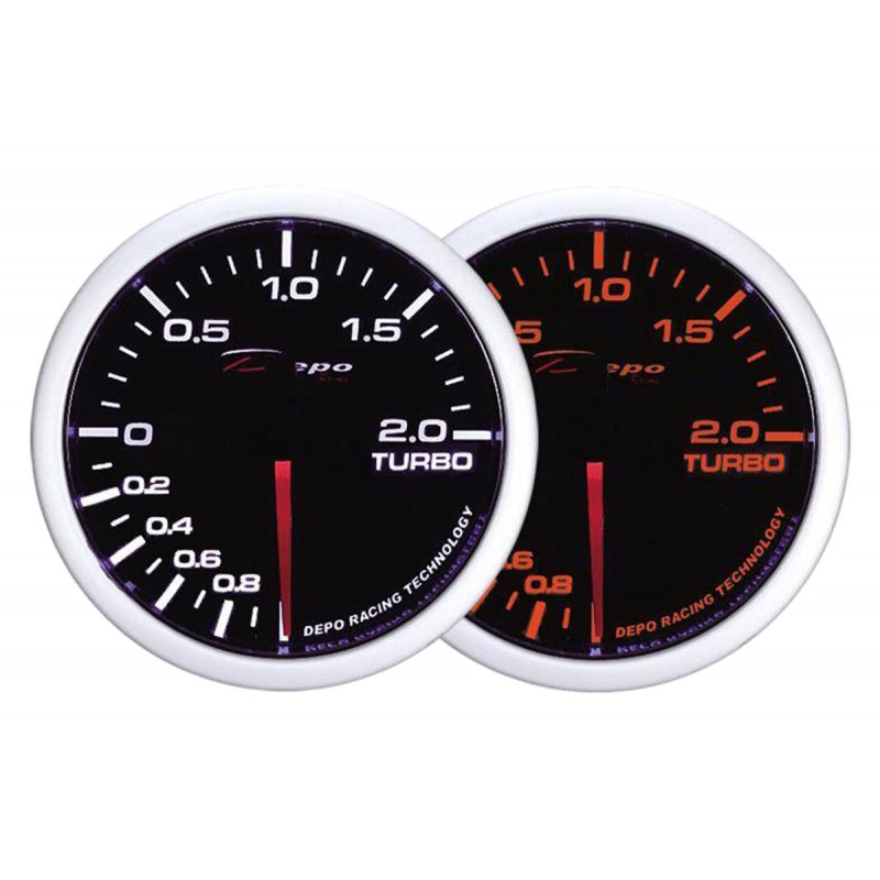 Zegar Depo WA 60mm - Turbo Electric -1 do 2 BAR