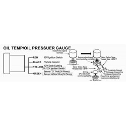 Zegar ADDCO 52mm - Oil Pressure